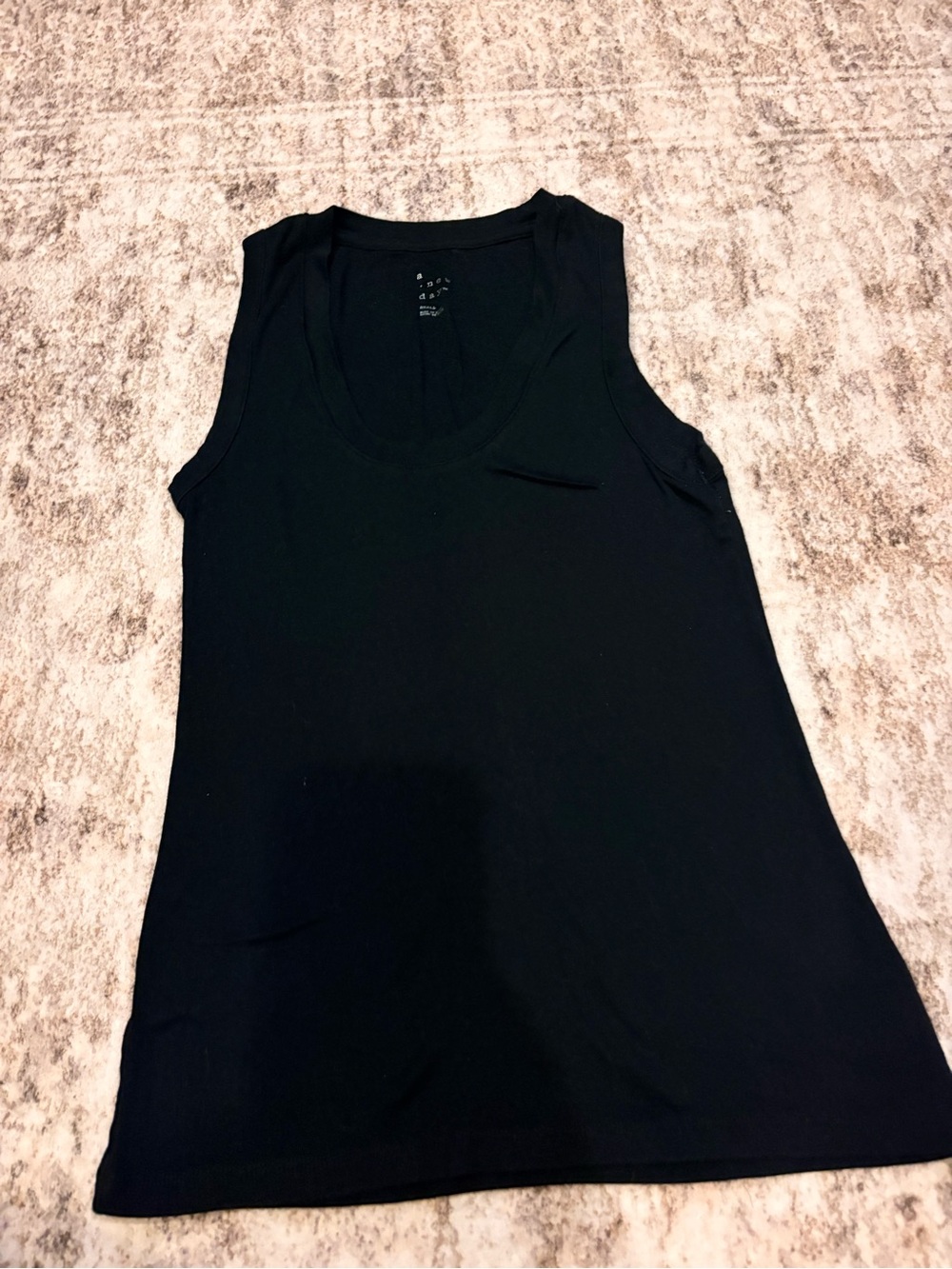 a new day Black Scoop Neck Tank Top
